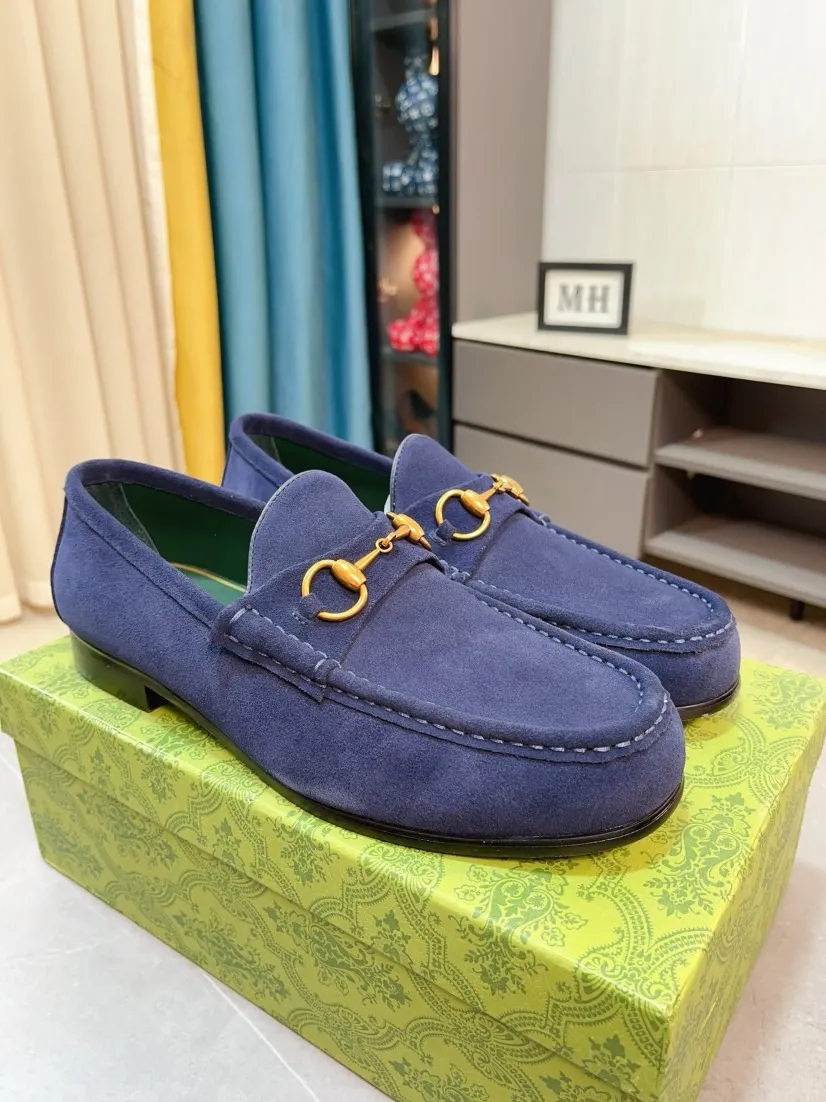 Men's Men's Shoes💰560🌹🌹[GUCCI] Gucci leather shoes are the most popular classic. Synchronized with the official website, the upper is made of Italian first-layer cowhide ➕cowhide lining, with unique brand and unique craftsmanship. Highlighting the hot style of the new year. Stop hesitating, stop wandering, get it now. Number: 38--44